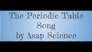 The Periodic Table Song Lyrics Updated No Audio [upl. by Ahsenroc568]