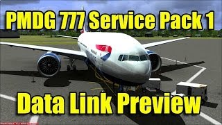 FSX PMDG 777 DATA LINK BETA [upl. by Byrne]