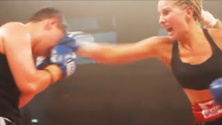 Lauryn Eagle in boxing match [upl. by Elauqsap]