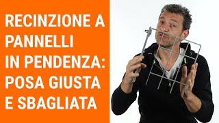 Posa di pannelli da recinzione giusta e sbagliata Vediamo due pose a confronto [upl. by Flieger61]