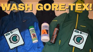 How to wash a GORETEX jacket or any other waterproof jacket [upl. by Quentin]