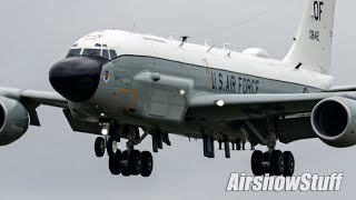 Military Arrivals and Flybys  Friday  Airshow London 2023 [upl. by Leahcym]