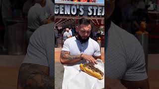 Phillys Best Cheesesteak  Genos Steaks 310 [upl. by Anuahsed667]