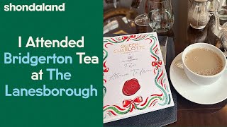 I Attended Bridgerton Tea at The Lanesborough Hotel  Shondaland [upl. by Geraldine]