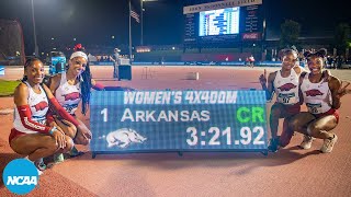 Arkansass collegiate record 4x400m womens relay  2024 West quarterfinals [upl. by Norved167]