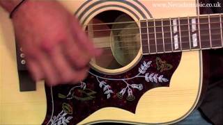 Epiphone Hummingbird Acoustic Demo Limited Edition Natural  PMT [upl. by Slosberg]