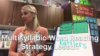 Multisyllabic Word Reading Strategy 5th Grade Text [upl. by Kcaz882]