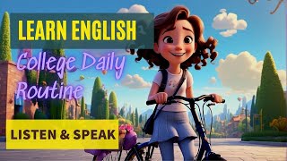 College Daily Routine  Improve Your English  English Listening Skills  Speaking Skills [upl. by Eimarej]