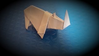 كيف تصنع وحيد القرن بالورقORIGAMIRhinocerosEasy Origami [upl. by Rosabelle138]