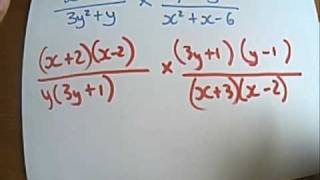 Multiplying and dividing algebraic fractions [upl. by Nerw408]