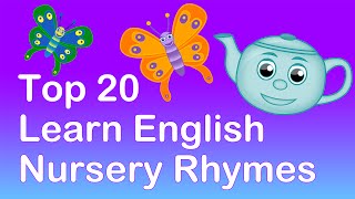 TOP 20 LEARN ENGLISH NURSERY RHYMES  Compilation  Nursery Rhymes TV  English Songs For Kids [upl. by Ayian]