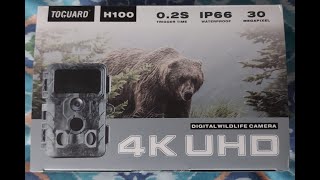 TOGUARD H100 4K UHD Digital Wildlife Camera Unboxing [upl. by Rosalinda]