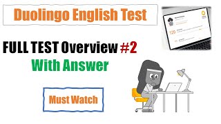 DET Full Test Overview Practice 2  Answer Included 📝  Duolingo English Test Preparation [upl. by Fisa]