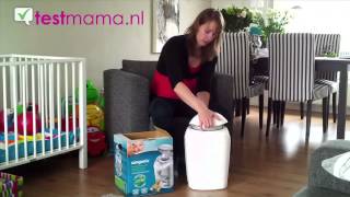 Videoreview Sangenic Hygiene Plus luieremmer Tommee Tippee  Testmamanl [upl. by Anay264]