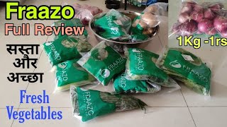 Fraazo वरुन मांगवला भाजीपाला 1 Rs ला मिळाला 1 Kg कांदा  Fraazo App Full Review [upl. by Eniluap]