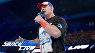 John Cena returns with a huge Royal Rumble challenge SmackDown LIVE Wild Card Finals Dec 27 2016 [upl. by Jocelyne]