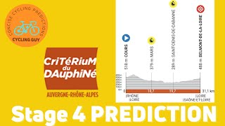 Critérium du Dauphiné 2023 Stage 4 PREVIEW  FAVOURITES  PREDICTION [upl. by Delisle]