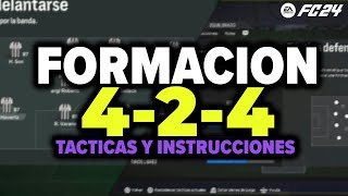 FORMACION 424 TACTICAS y INSTRUCCIONES EAFC 24 [upl. by Mitzie]