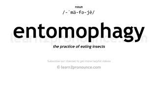 Pronunciation of Entomophagy  Definition of Entomophagy [upl. by Elleira273]