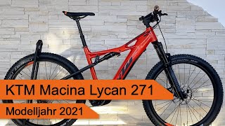 KTM Macina Lycan 271  Modelljahr 2021 [upl. by Rashida]