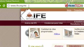 Consulta tu credencial del IFE [upl. by Dita895]