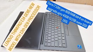 Lenovo ThinkPad E14 Gen5 2023  NEW LAUNC Lenovo ThinkPad E14 INTEL 13th gen [upl. by Nitsyrc]