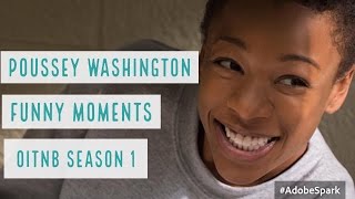 POUSSEY WASHINGTON  FUNNY MOMENTS  OITNB S1 More in description [upl. by Eilagam]