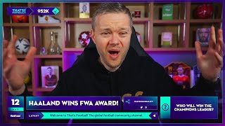 DISGRACE HAALAND Wins FWA PLAYER OF THE YEAR AWARD [upl. by Blanchette468]