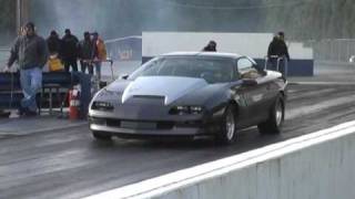 LT1 6 speed on slicks vs 1st gen camaro [upl. by Olwen992]