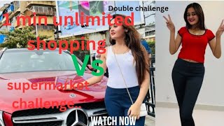 Bindass kavya new shopping vlog😀1min unlimited shopping challenge❤️😀win or loseBindassKavya [upl. by Cinomod275]