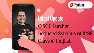 📢 Latest Update CISCE Further Reduced Syllabus of ICSE Class 10 English 🔥 Amit Sir Shorts Vedantu [upl. by Noryahs]