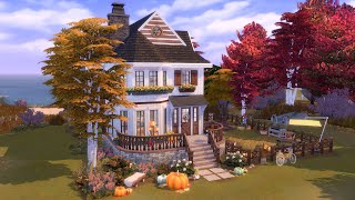 Cozy autumn family home 🍁🏡 The Sims 4 Speed Build  No CC [upl. by Rothschild]