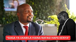 HATUTAKI WAJINGA KWA SERIKALI WEWE ENDA UKAE NA UKABILA NYUMBANIMOSES KURIA FIRES AT GACHAGUA [upl. by Aiderfla]