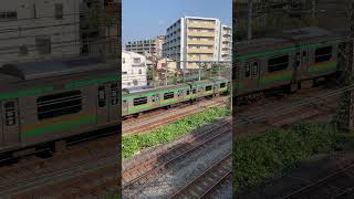 【４K映像】湘南新宿ライン 上り電車 ShonanShinjuku Line inbound train [upl. by Odie]