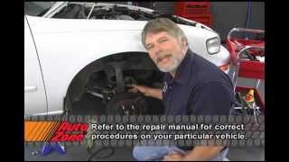 Removing The Front Strut  AutoZone Car Care [upl. by Eillam]