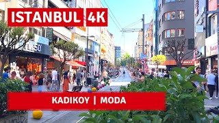 Istanbul 2022 KadikoyModa 1 June Walking Tour4k UHD 60fps [upl. by Ettevad]