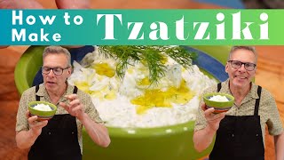 Tzatziki Sauce  How to Make Tzatziki  Mediterranean Diet Recipes [upl. by Einej413]