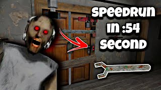 Granny  Extreme Mode Speedrun in 54 seconds With the Magic wrench [upl. by Ozmo400]