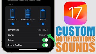 How to Set ANY SOUND as Notification Sounds on iPhone  iOS 17 [upl. by Tomaso]