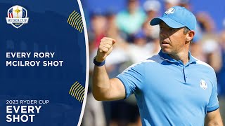 Every Rory McIlroy Shot  2023 Ryder Cup [upl. by Snilloc]