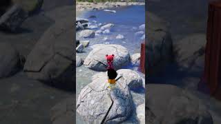 Shinchan Saw A Container in The Lake in Gta5😱shorts shortvideo gta5 gta5telugu shinchan [upl. by Fennie778]