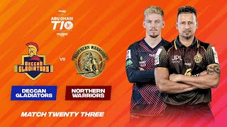 Match 23 HIGHLIGHTS  Deccan Gladiators vs Northern Warriors  Day 10  Abu Dhabi T10 Season 5 [upl. by Selyn]