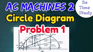 Circle Diagram Problem No 1 Three phase induction motors  Electrical Machines 3 problems [upl. by Eynobe]