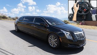 Cadillac Limousine  Forza Horizon 5  Logitech g29 gameplay [upl. by Maje974]