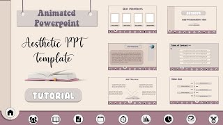 12 Animated PPT  Free PPT Template  Animated Slide  Tutorial PPT  Morph Trantition  Aesthetic [upl. by Shadow328]