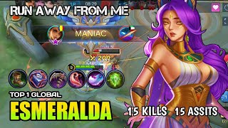 ESMERALDA TOP 1 GLOBAL GAMEPLAY  Esmeralda best build and emblem 2020  mobile legends [upl. by Hathcock]