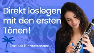 Deine ersten Töne auf der Klarinette  online Klarinette lernen [upl. by Diva]