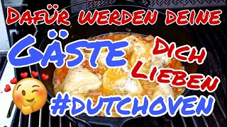 🤤🐔 So einfach bekommst du zartes SCHMORHÜHNCHEN im DUTCH OVEN perfekt hin  Die Sachsengriller [upl. by Enened148]