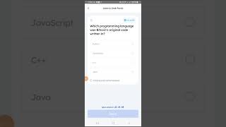 Which programming language was Bitcoins original code written in marinaprotocol quiz crypto [upl. by Shaff]