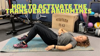 How to Activate the Transverse Abdominis Lying Down  Dr Wil amp Dr K [upl. by Mattland870]